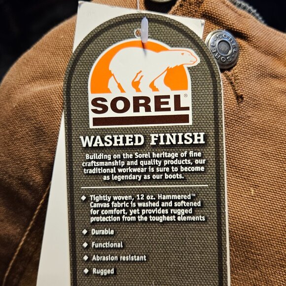 Sorel Fleece Lined Tool Belt/Work Jacket Men's XL - Picture 3 of 9